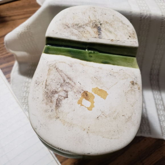 Vintage Japan Ceramic Hunting Boot Planter with Hunting Scene on both sides - Picture 6 of 9